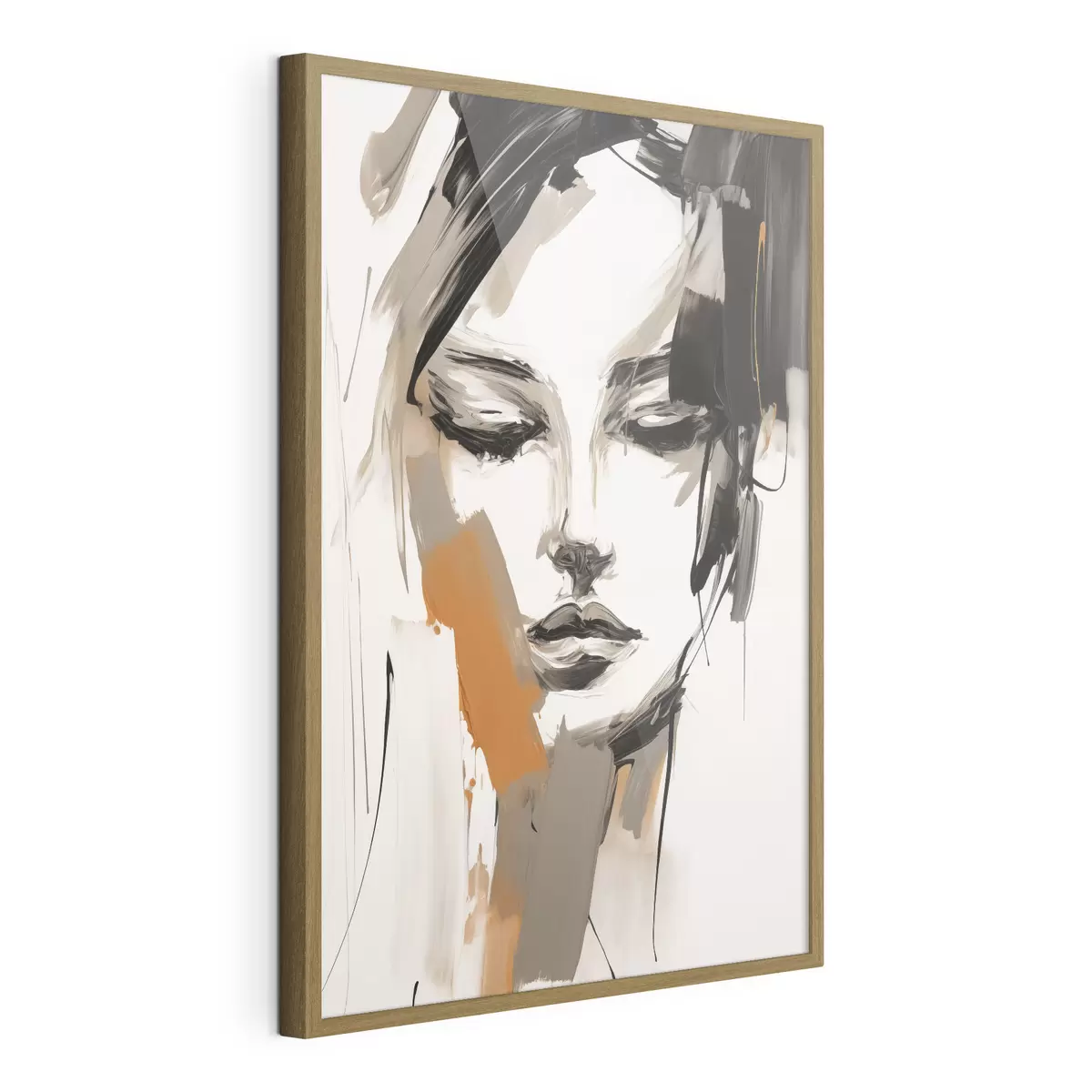 Poster Abstract portret van een meisje f47801