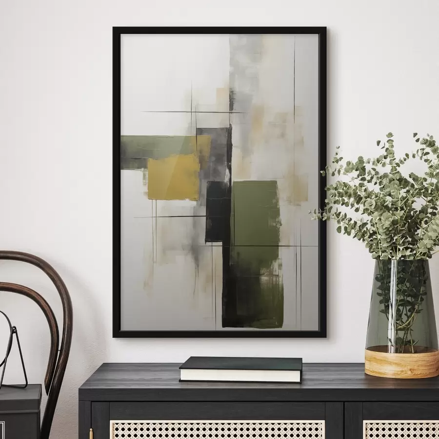 Fotobehang Abstracte geometrische compositie f47813