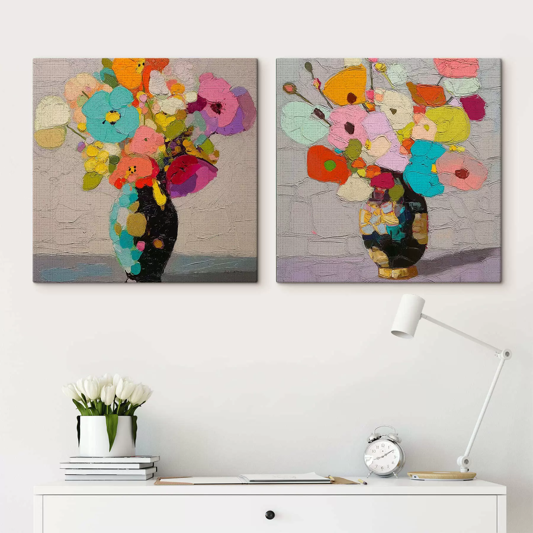  Schilderijen Bloemenstilleven m30016