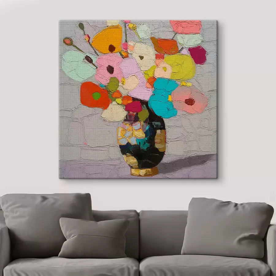  Schilderijen Bloemstuk in vaas s47827