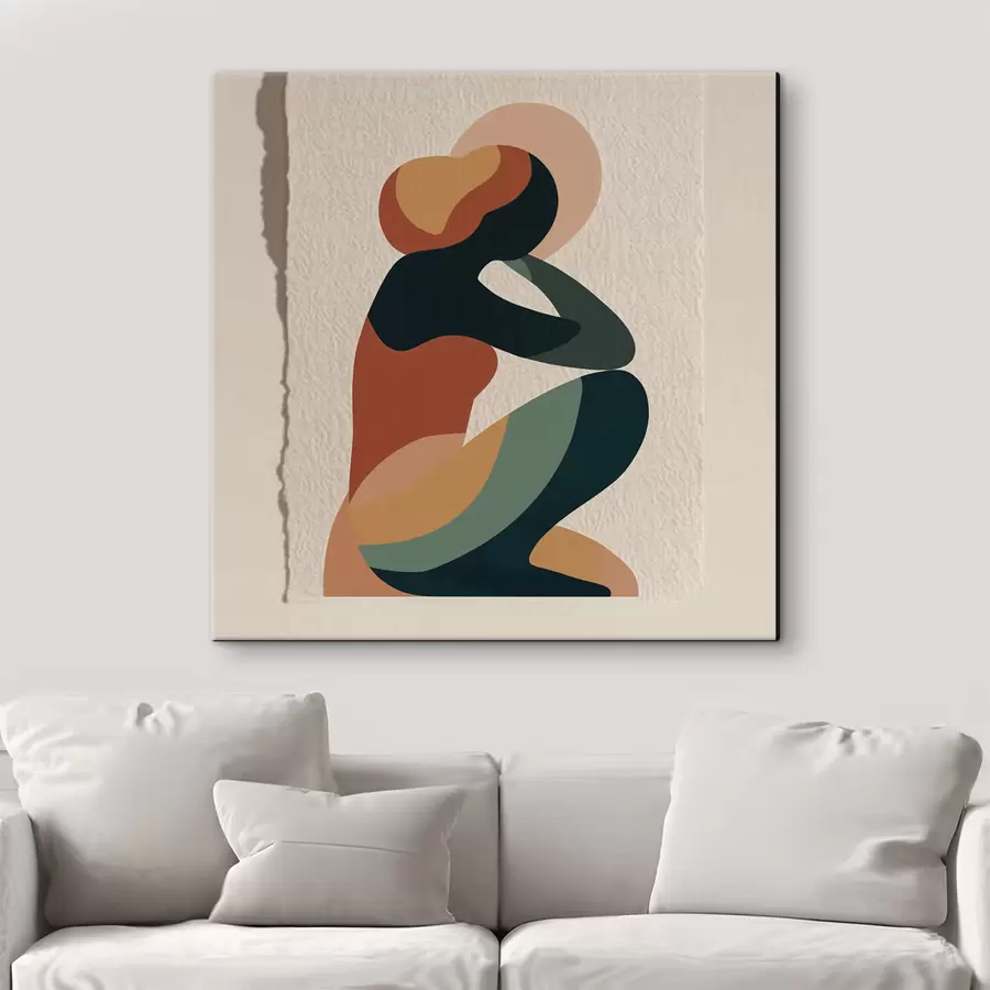  Schilderijen Zittende menselijke figuur s47840