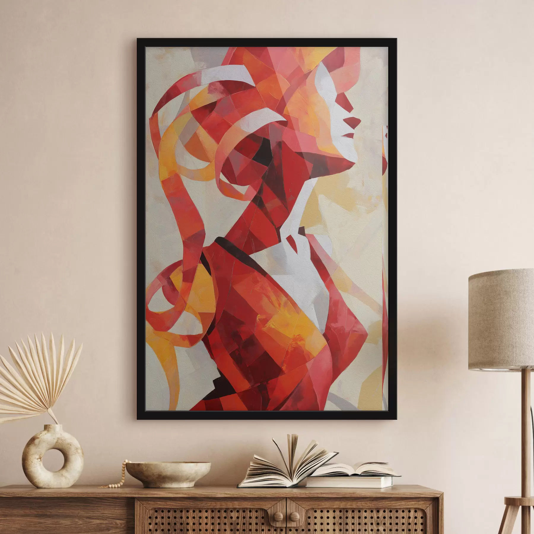 Fotobehang Abstract vrouwelijk portret f47832