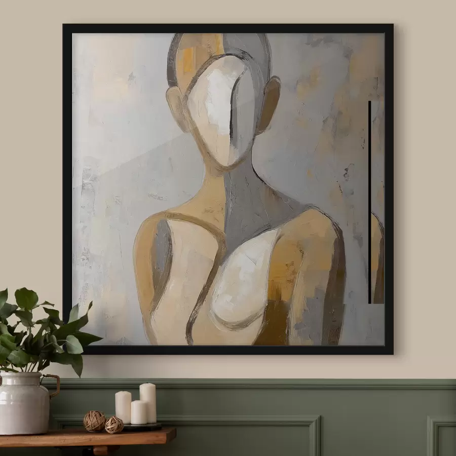 Fotobehang Abstracte vrouwenfiguur f47837