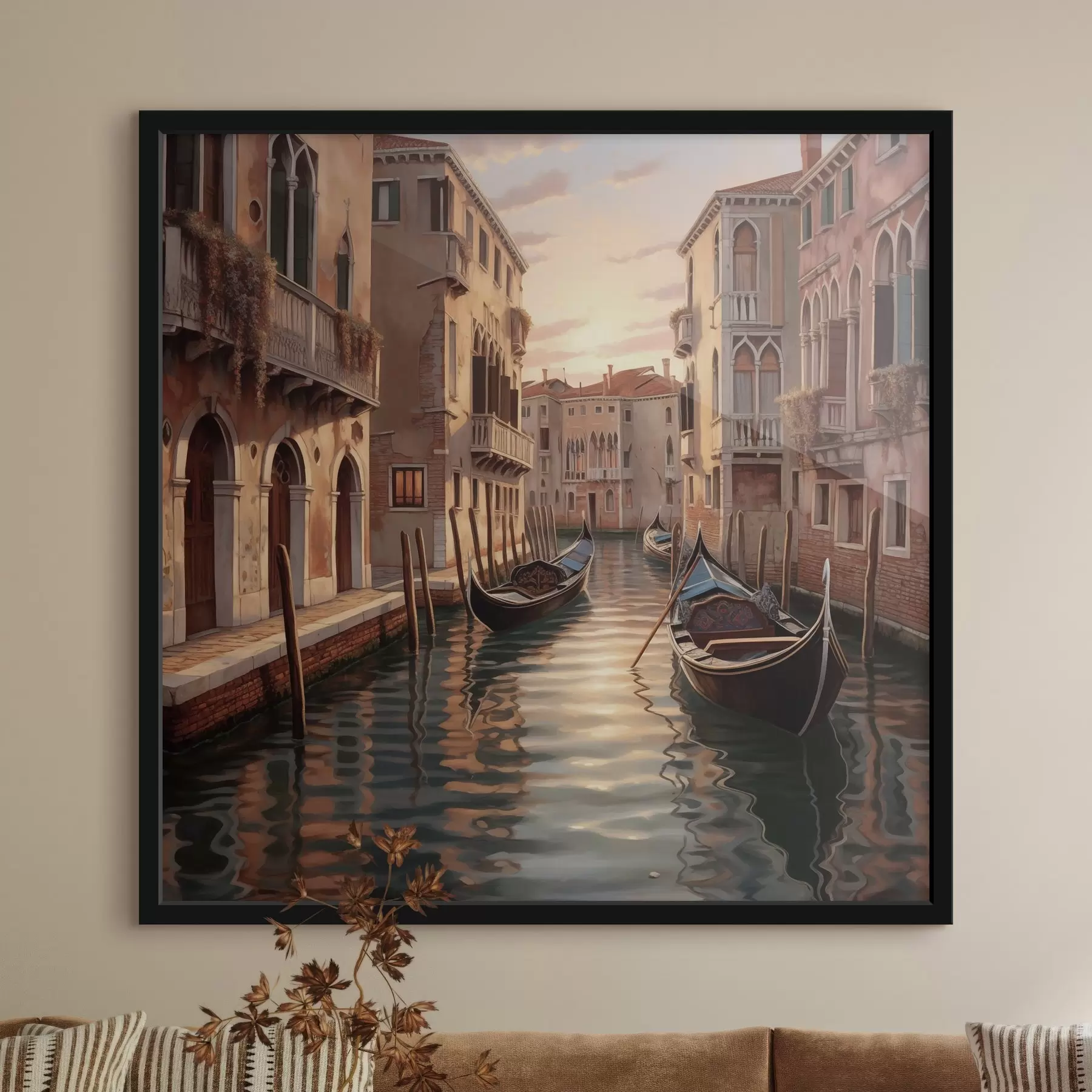 Fotobehang Straat in Venetië f47896
