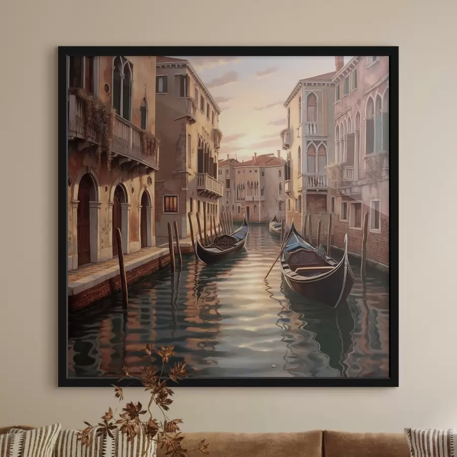 Fotobehang Straat in Venetië f47896