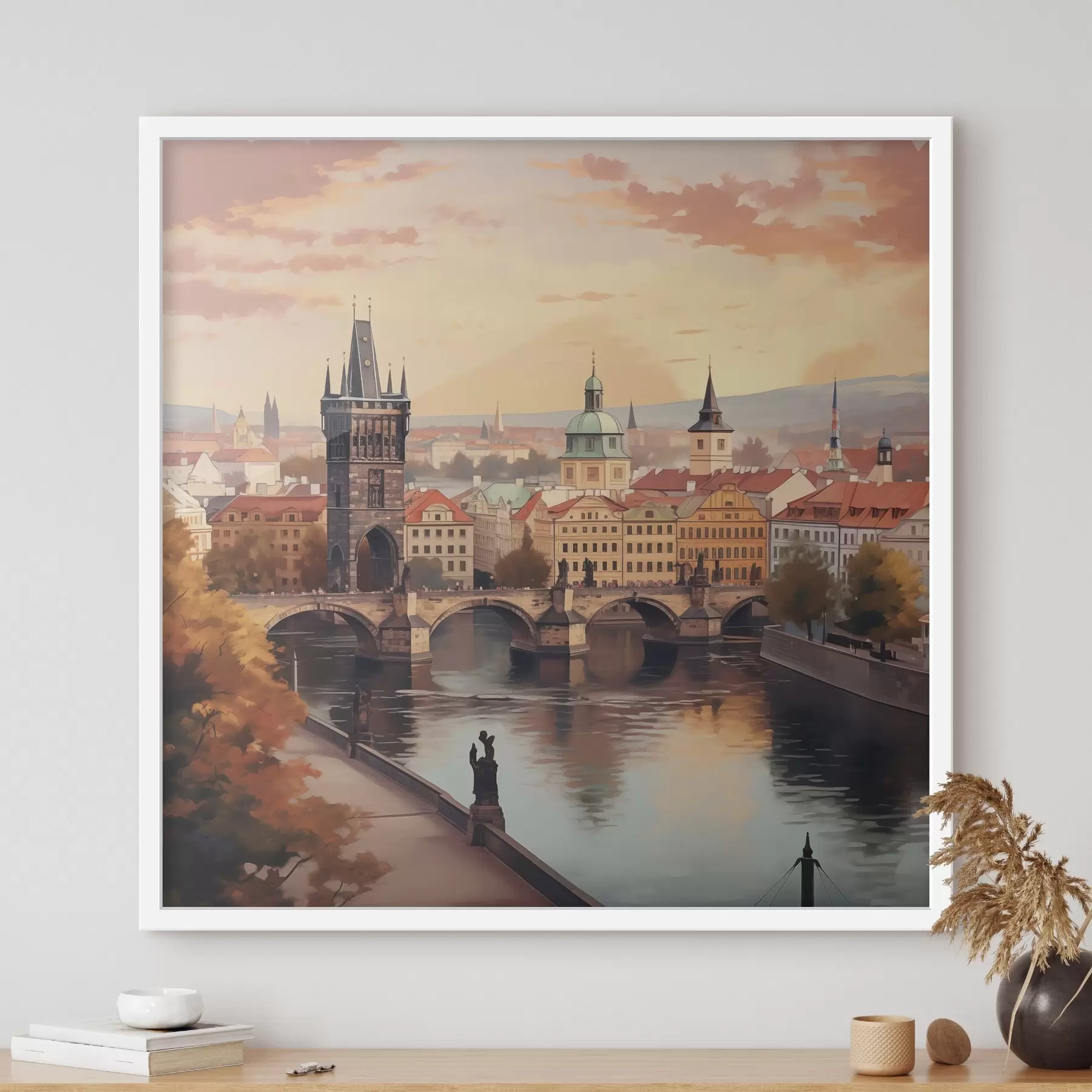 Fotobehang Uitzicht op Praag, Tsjechië f47897