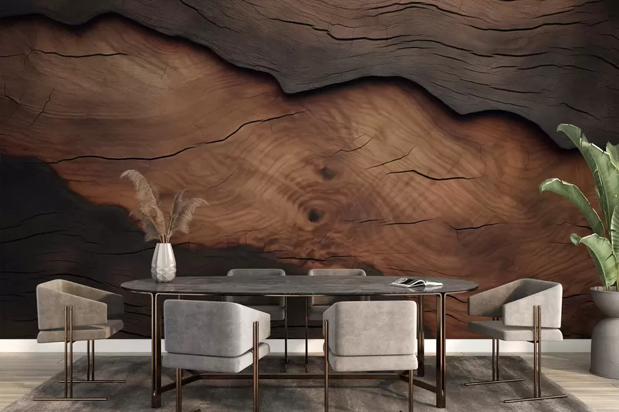 Fotobehang Imitatie van boomschors w09705