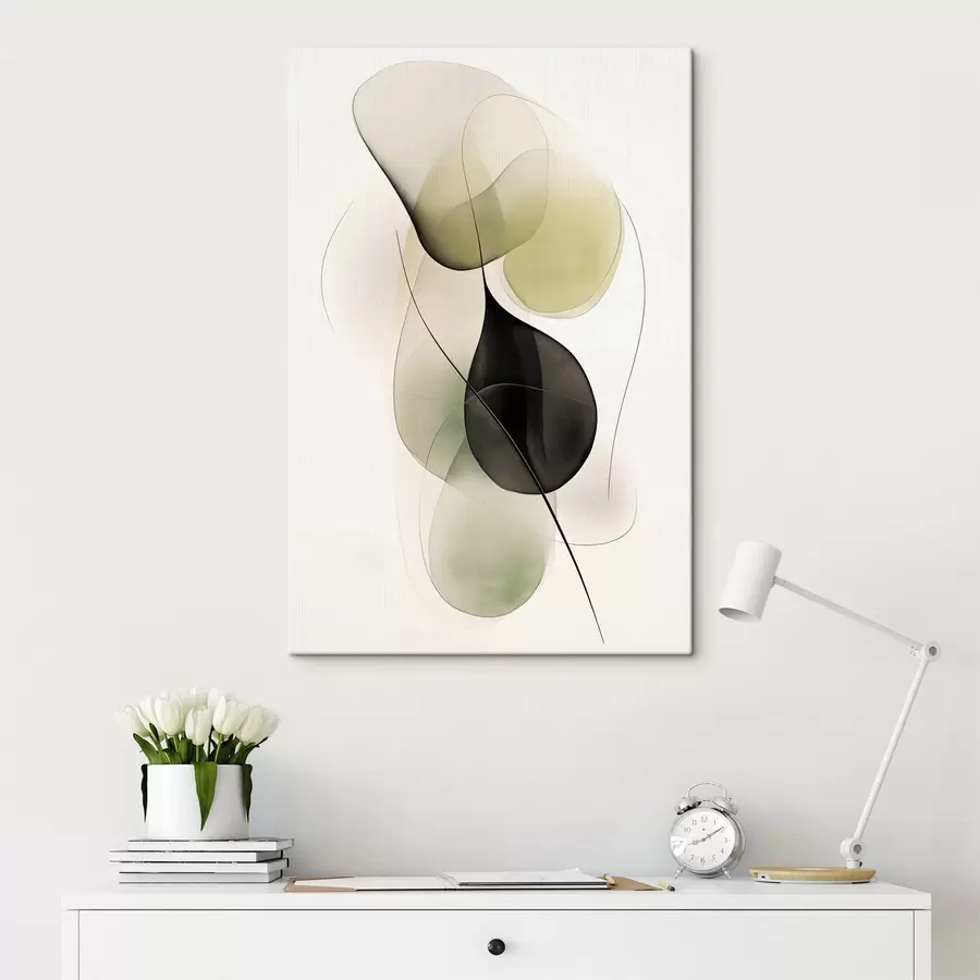  Schilderijen Abstracte lijnen en vormen s47925