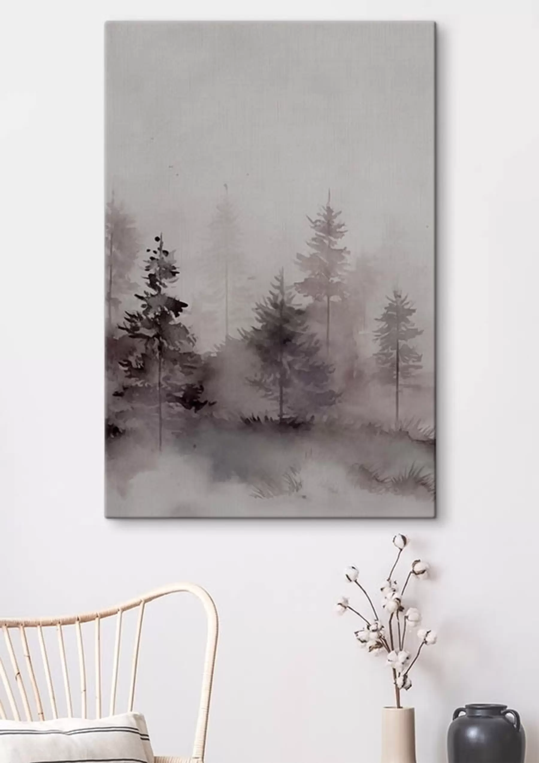  Schilderijen Bos, imitatie aquarel s47996