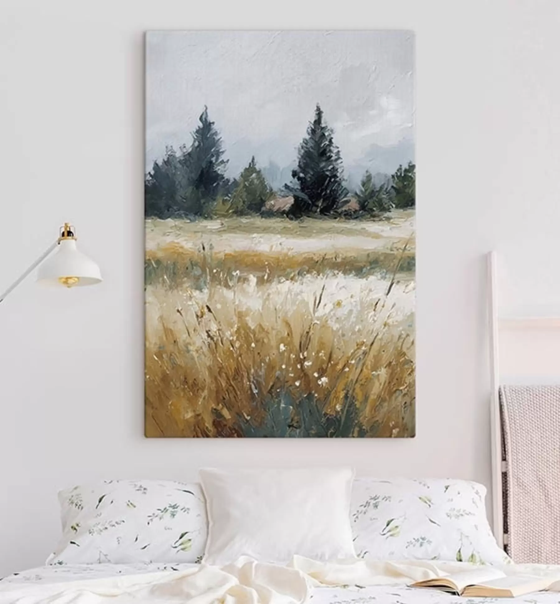  Schilderijen Veldplanten, imitatie-olieverfschilderij s48010