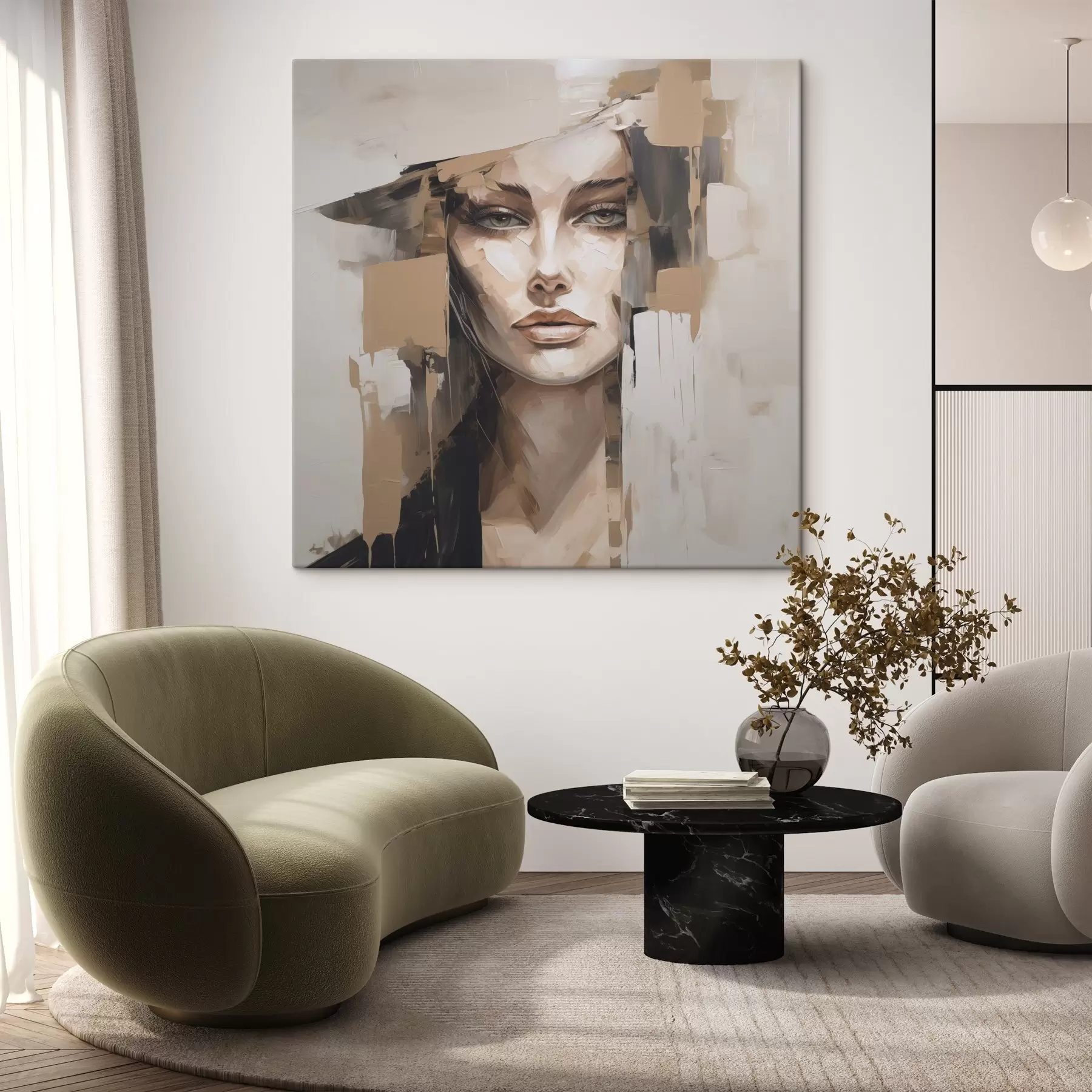  Schilderijen Abstract portret s48051