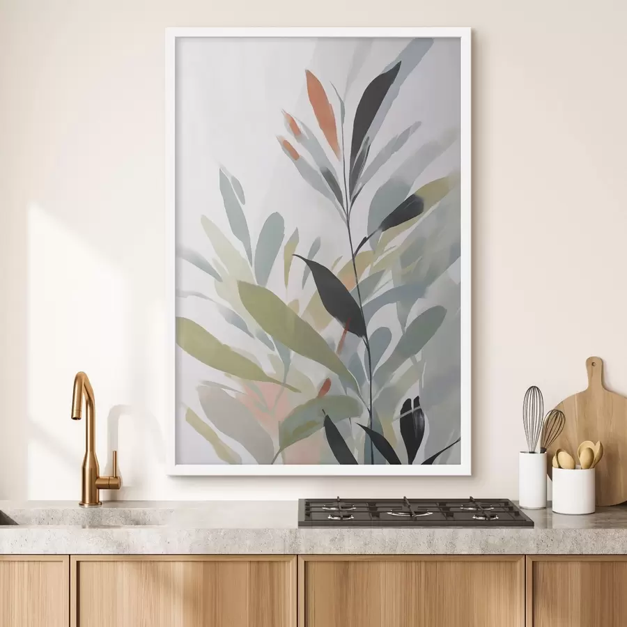 Fotobehang Vegetatie-imitatie van schilderkunst f48059