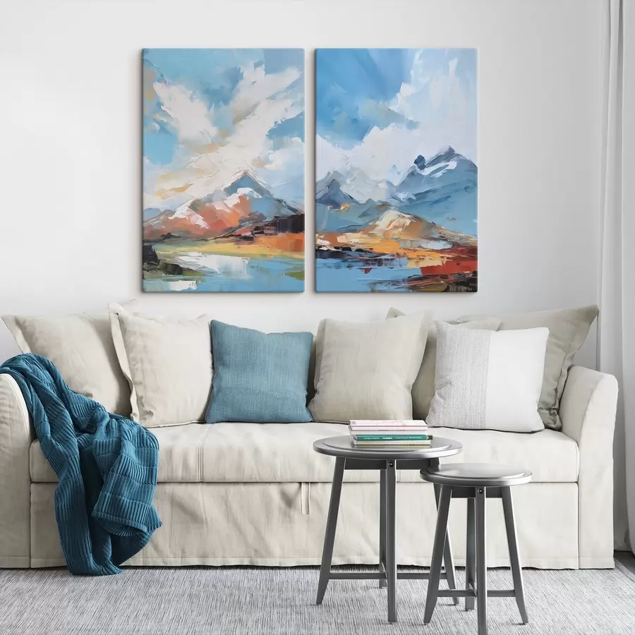  Schilderijen Berglandschap m30070