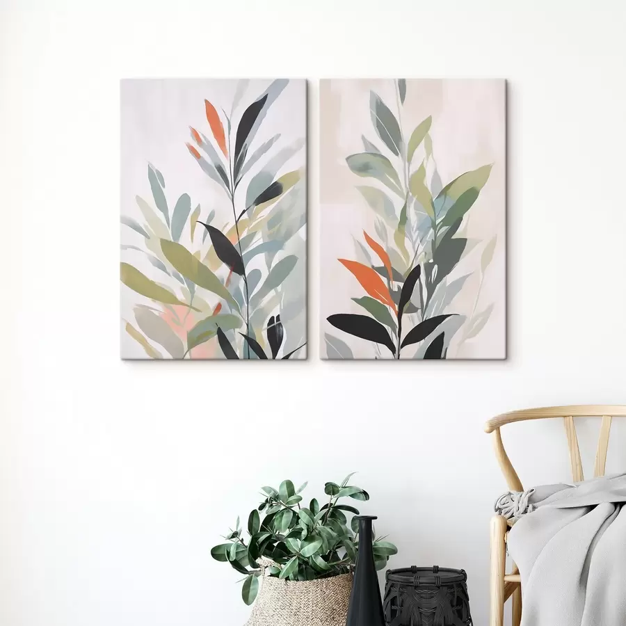 Fotobehang Vegetatie-imitatie van schilderkunst m30077