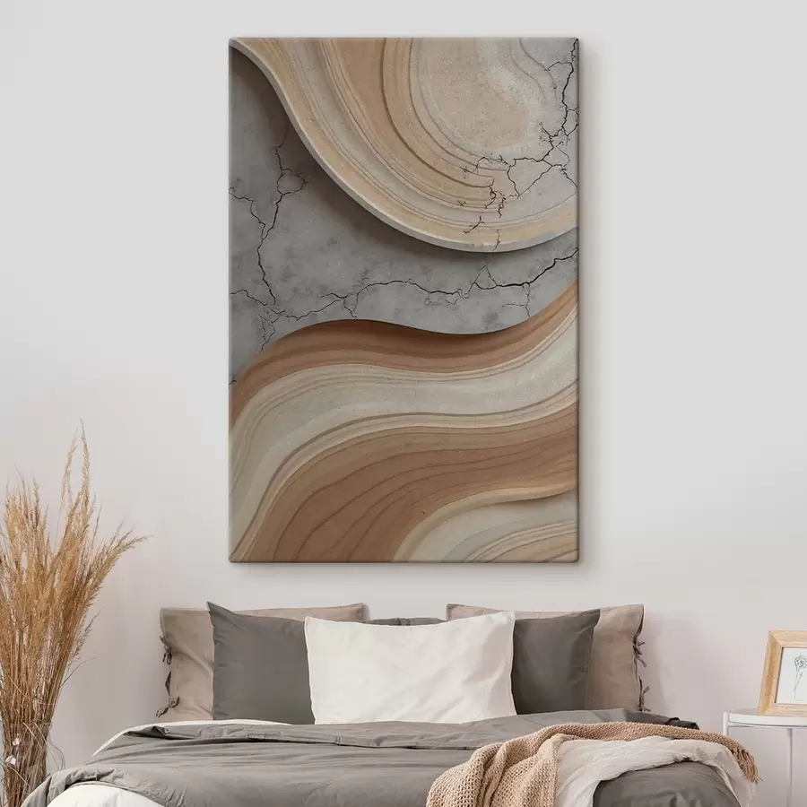  Schilderijen Hout en licht marmer, imitatie s48103