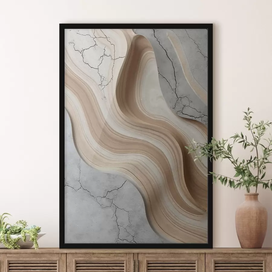 Fotobehang Hout en licht beton, imitatie f48104