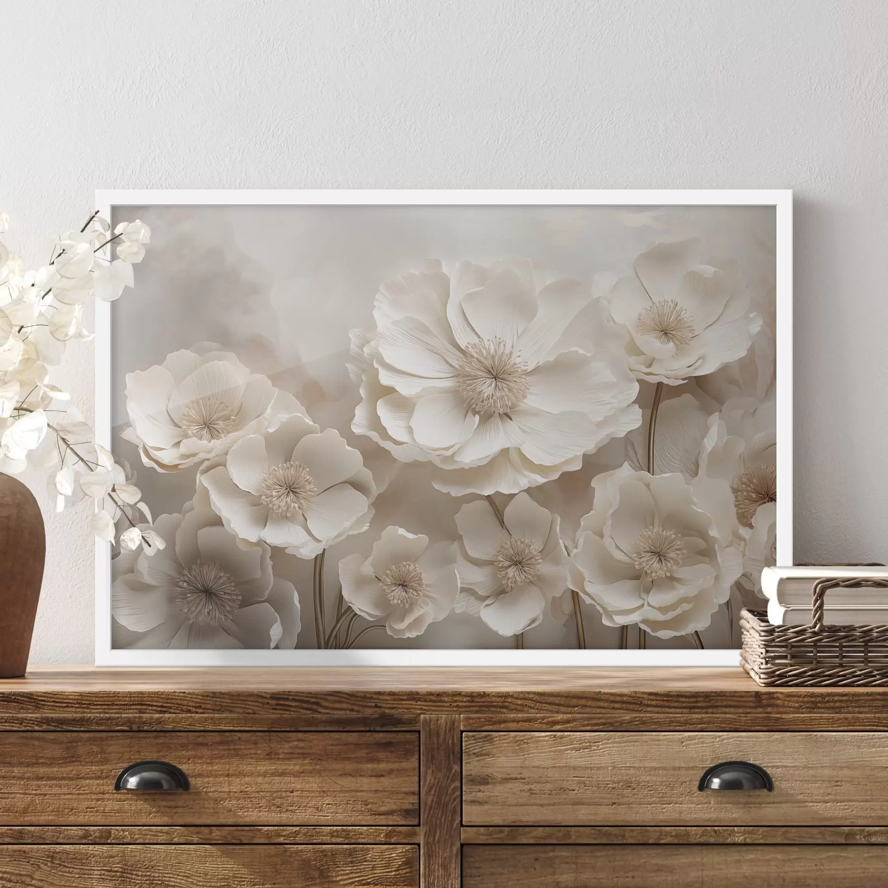 Fotobehang Grote bloemen f48111