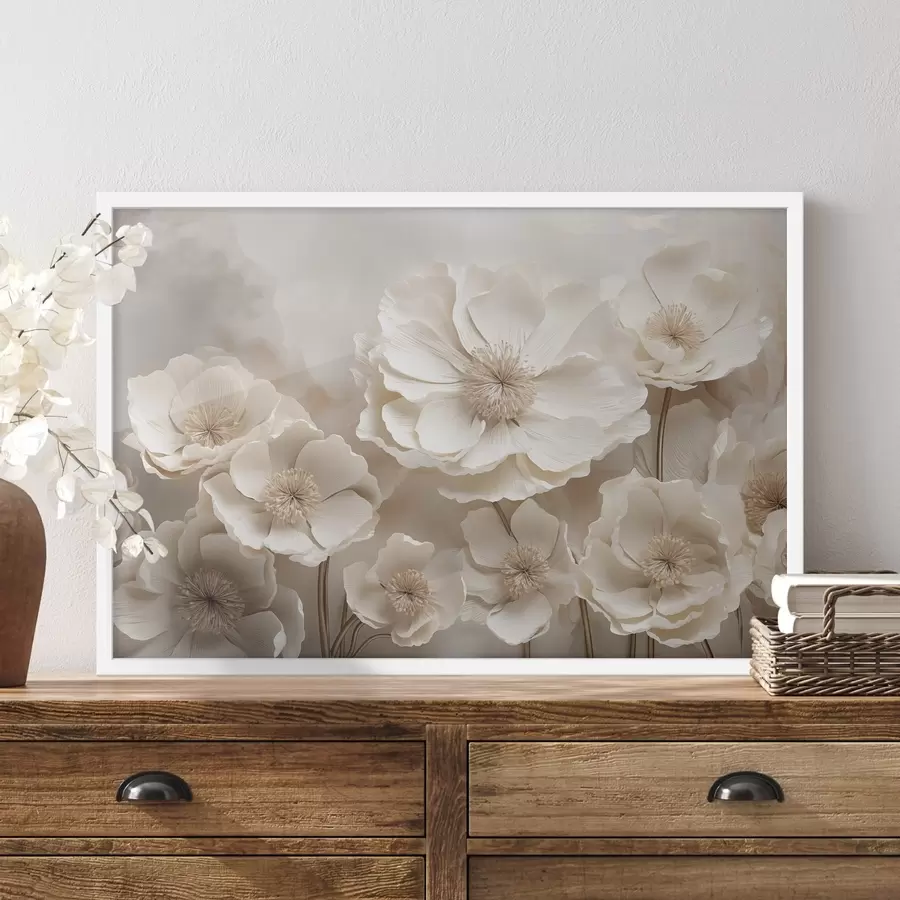 Fotobehang Grote bloemen f48111