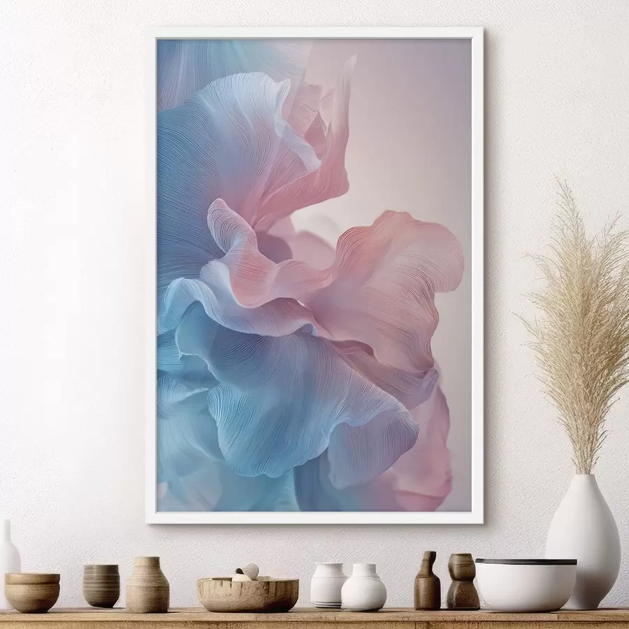 Fotobehang abstracte golven met volume-effect f47945