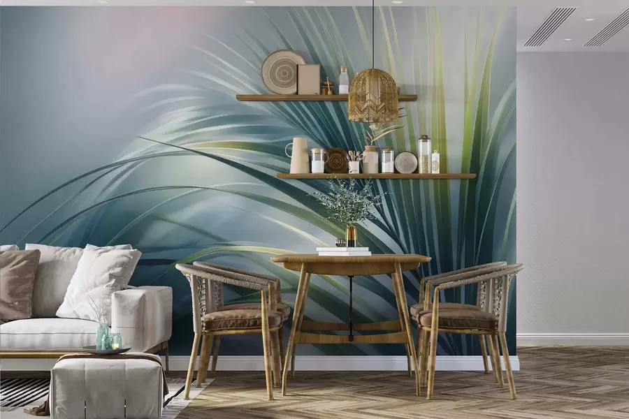 Fotobehang Grote bladeren w05253v1