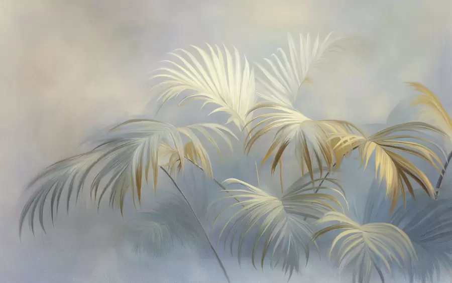 Fotobehang Elegante bladeren w05255