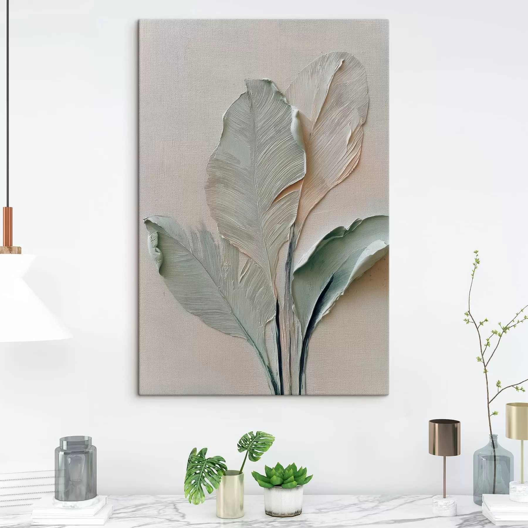 Fotobehang Abstracte bladeren s48130