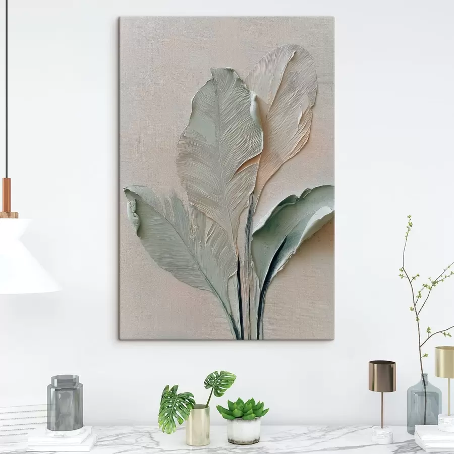  Schilderijen Abstracte bladeren s48130