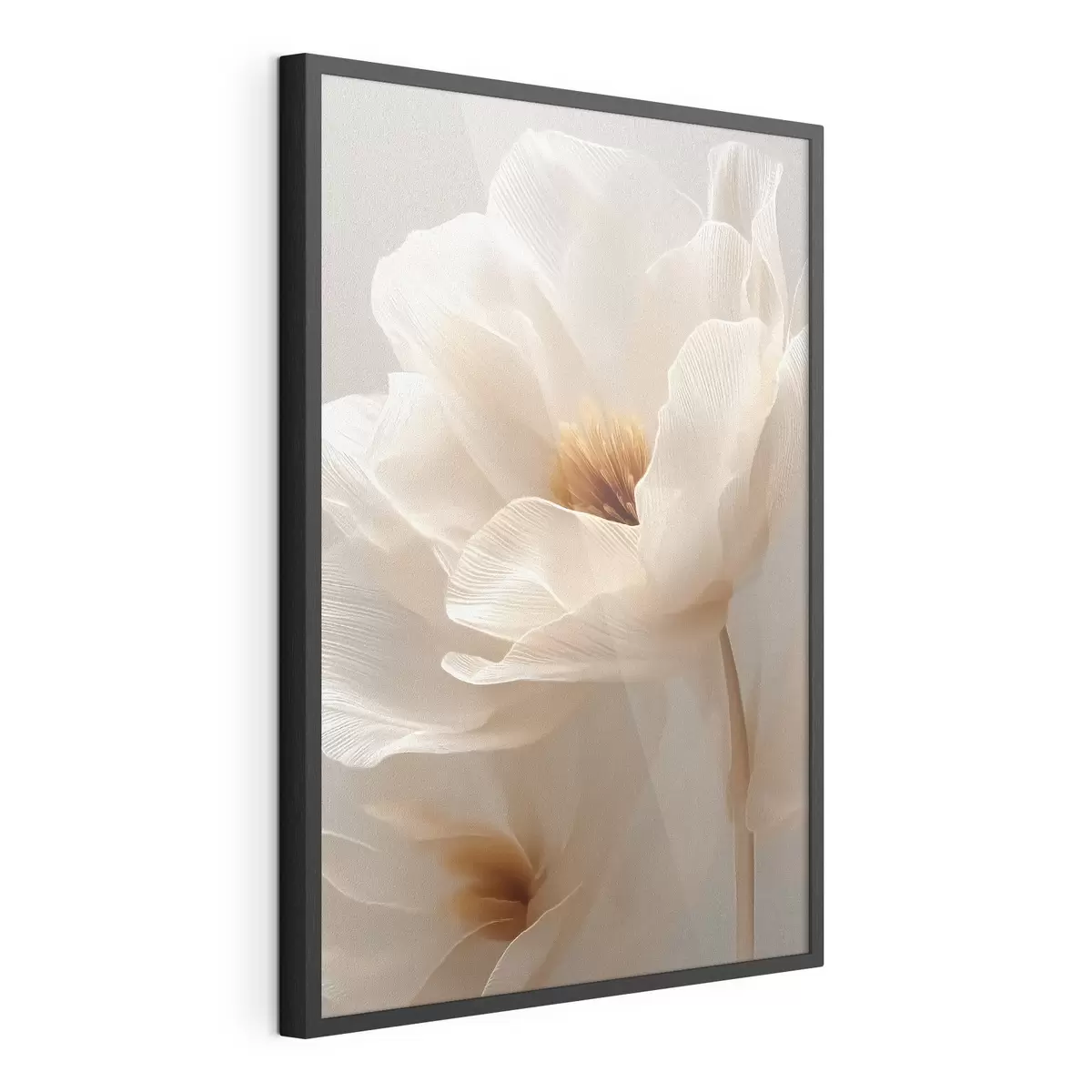 Poster macro bloemcompositie in warme  tinten f48121