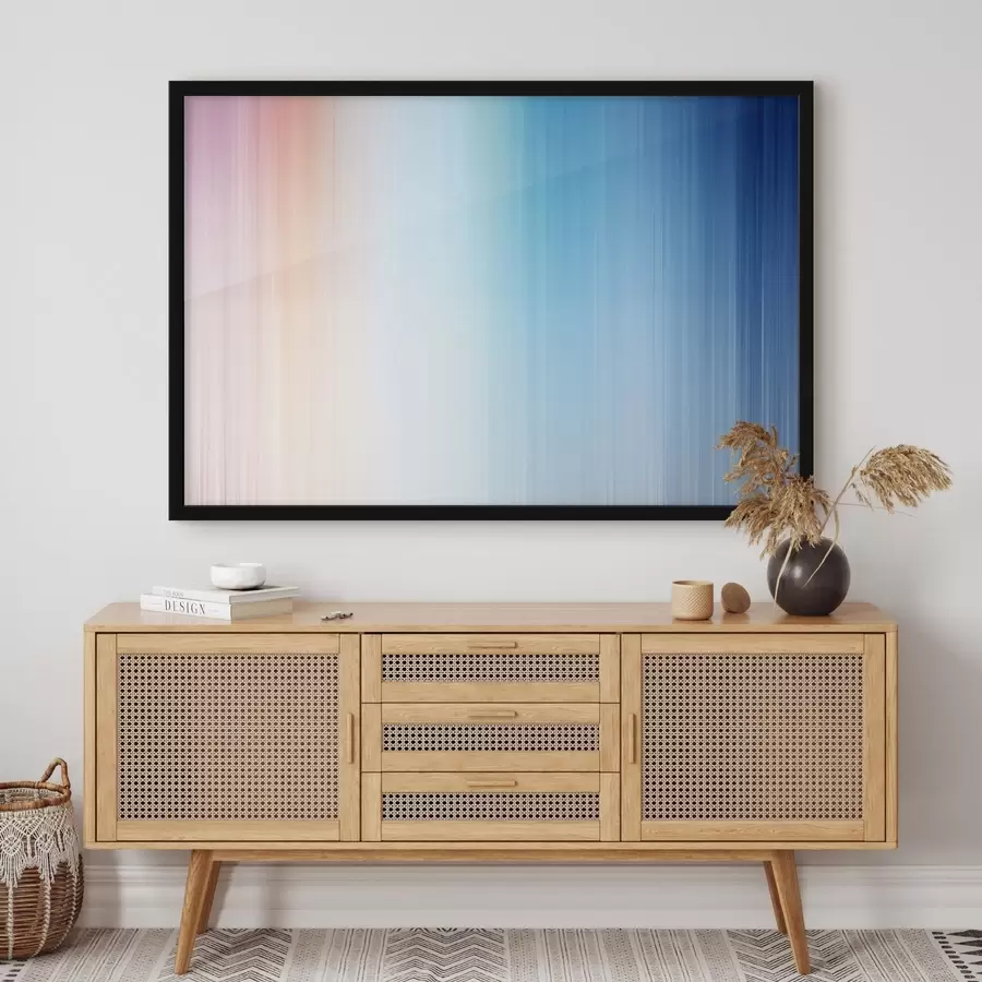 Fotobehang Vloeiende overgang van warm naar blauw f48090