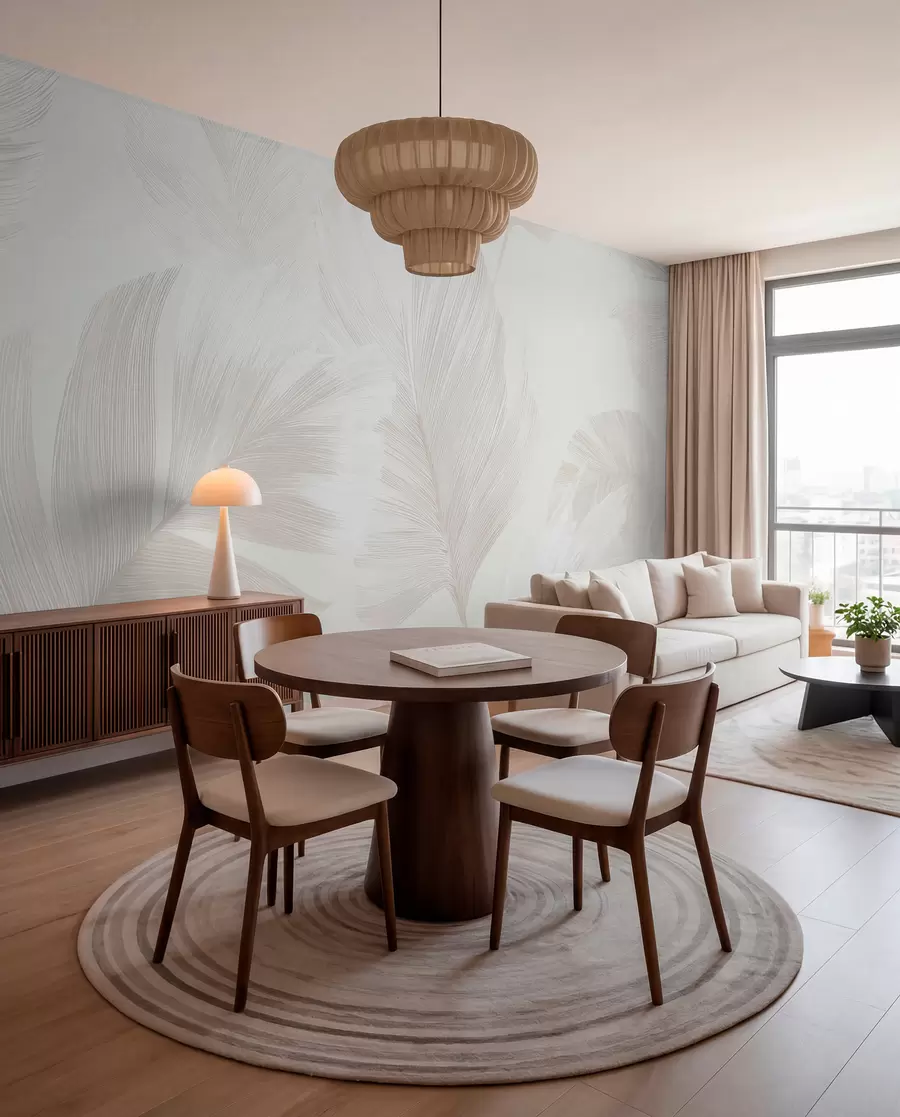 Fotobehang Zachte ivoorkleurige veren in melkachtige beige tinten w09563