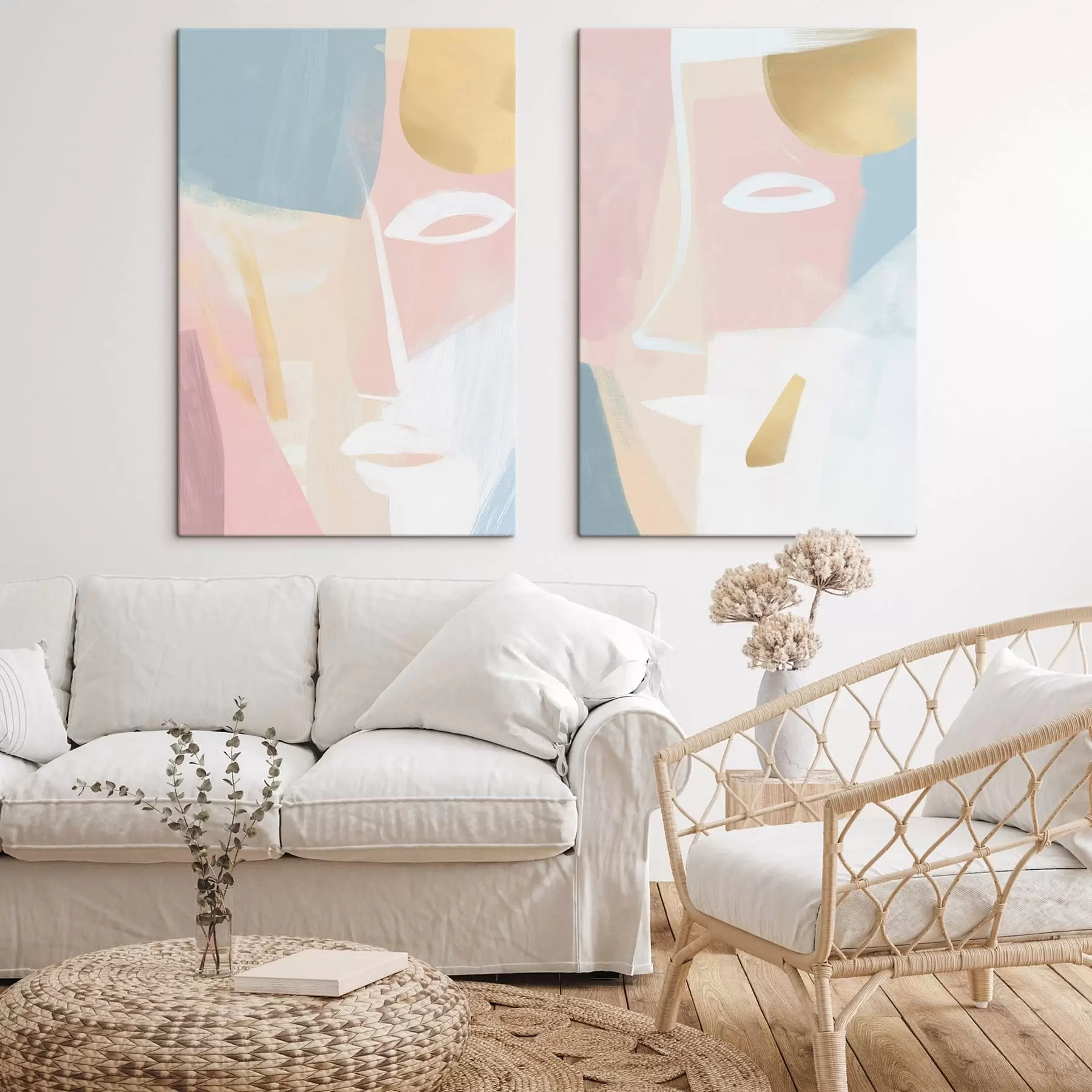  Schilderijen Abstracte gezichten m30063