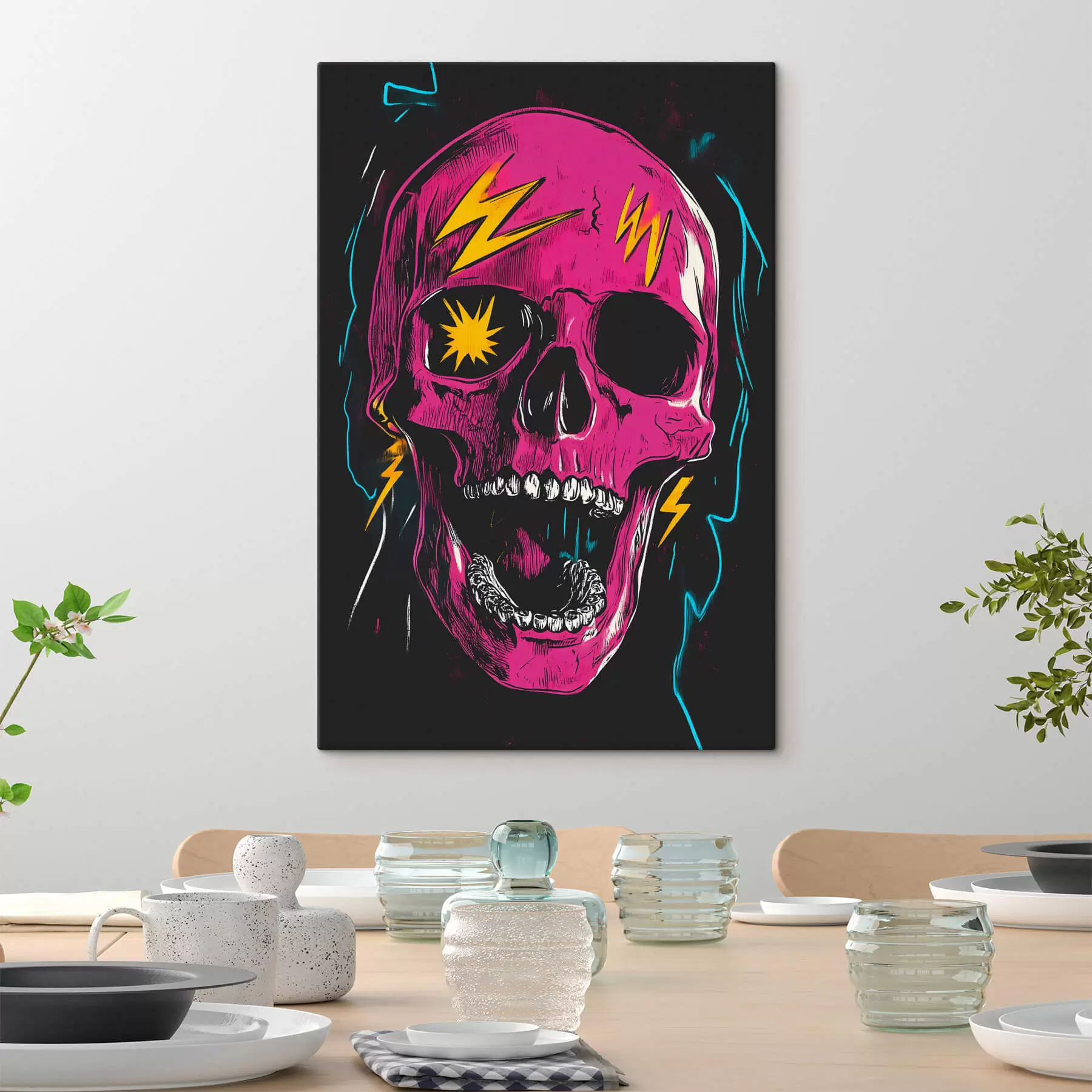  Schilderijen Abstracte schedel s47781