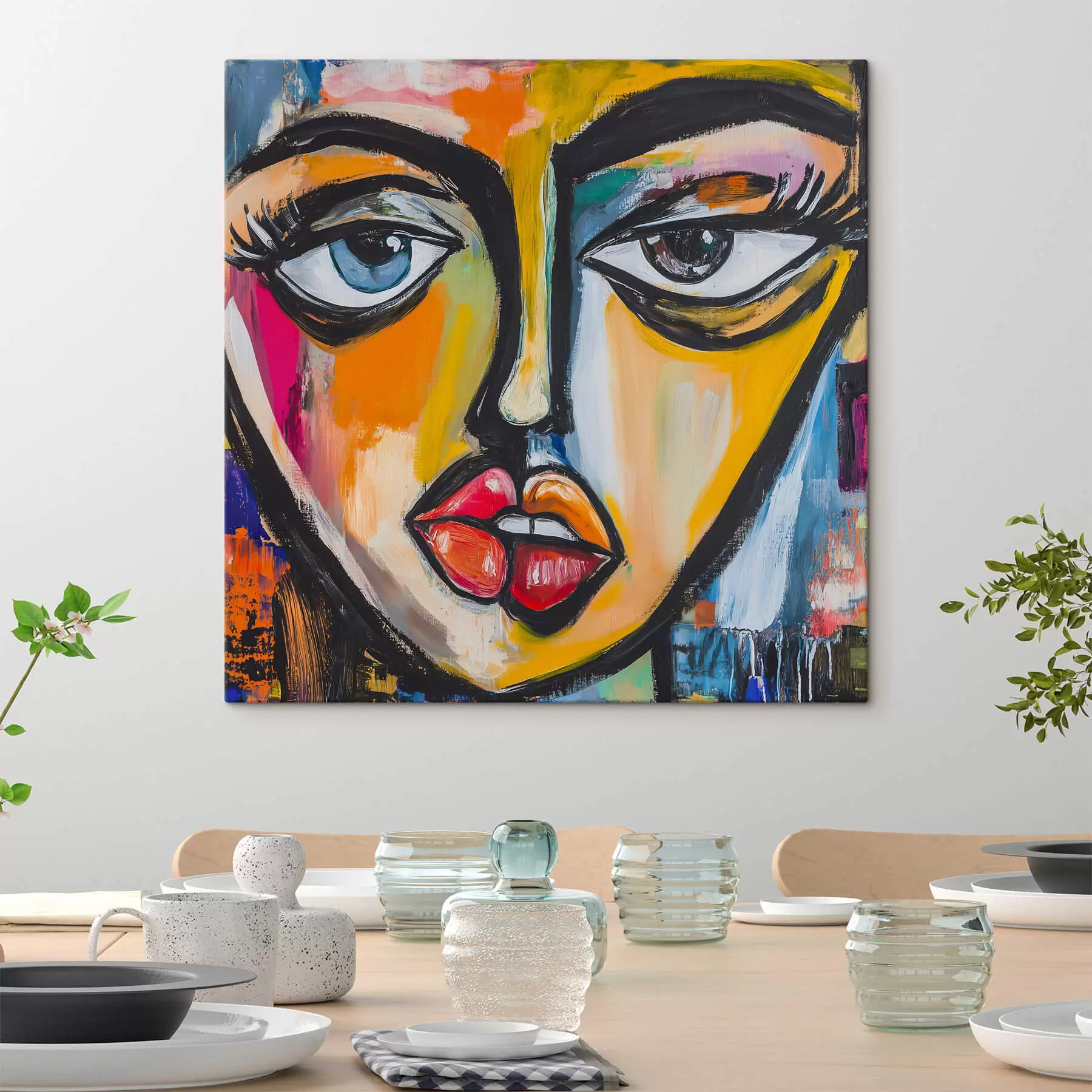  Schilderijen Abstract portret s47784