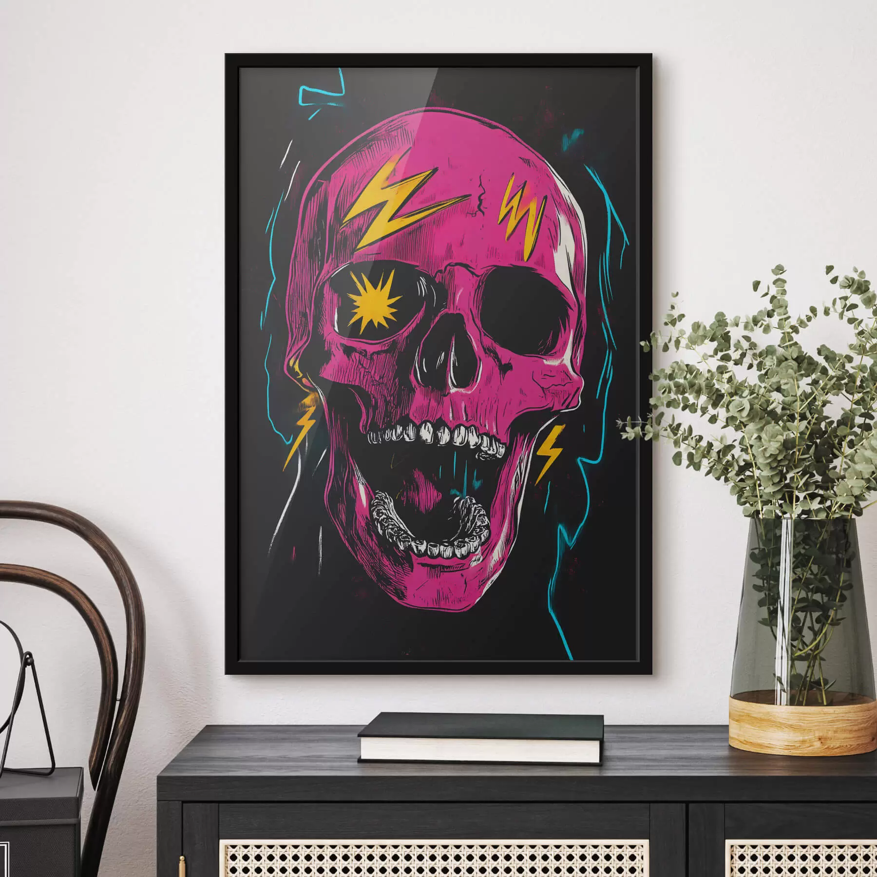 Fotobehang Abstracte schedel f47781