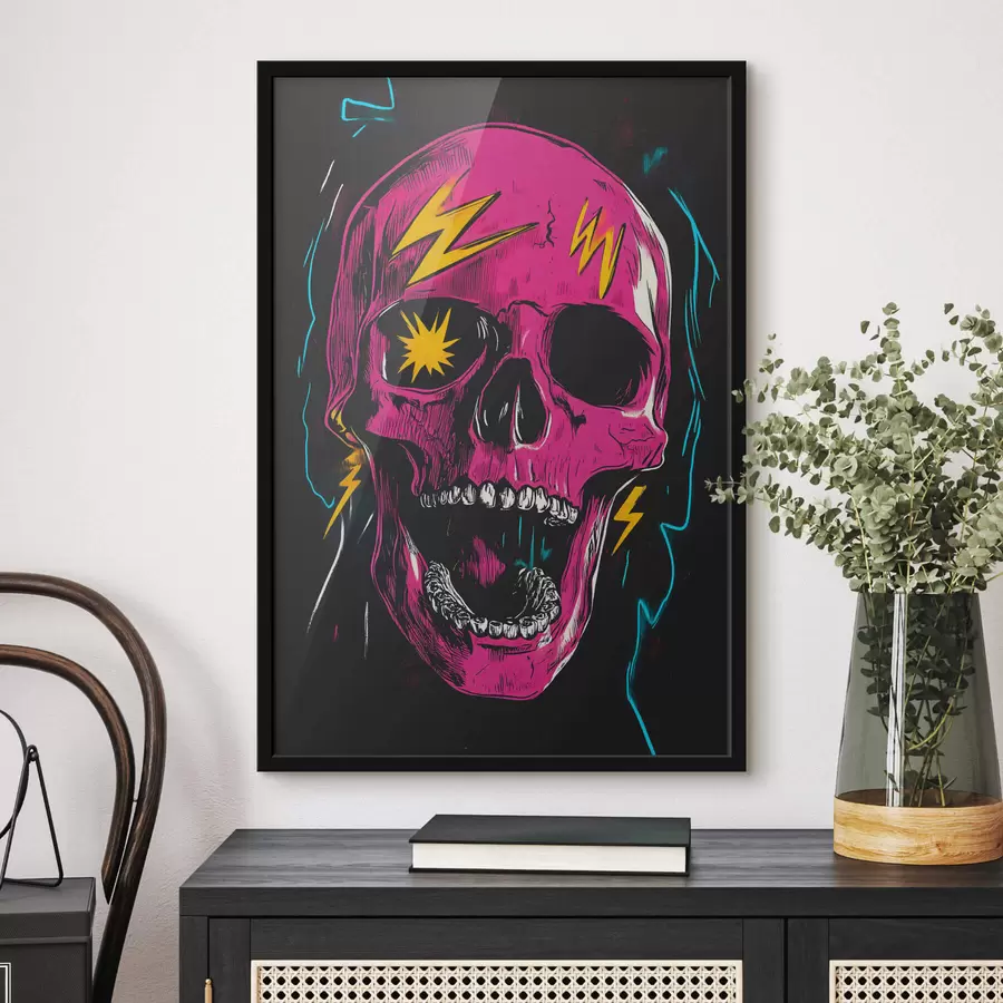 Fotobehang Abstracte schedel f47781