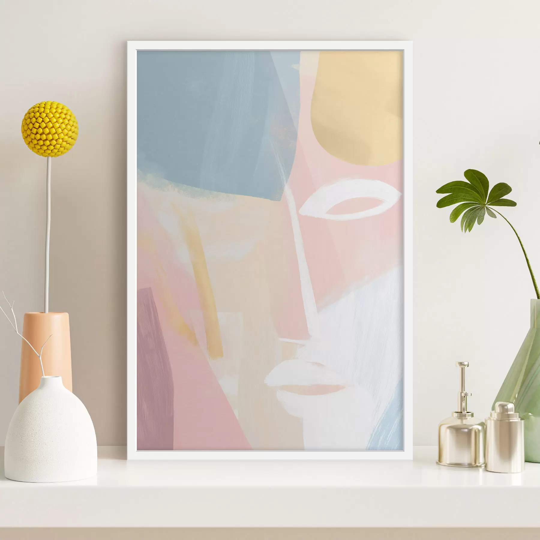 Fotobehang Abstract gezicht f48011