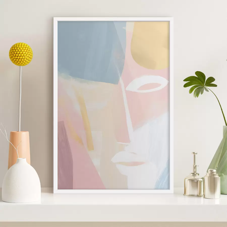 Fotobehang Abstract gezicht f48011