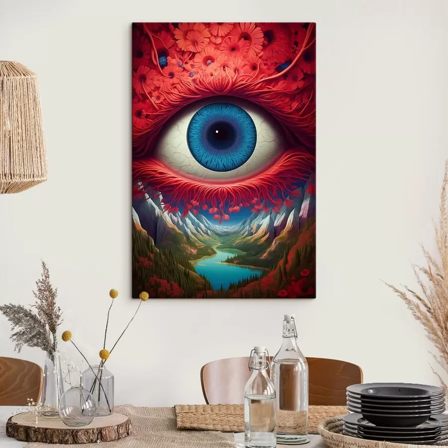  Schilderijen Psychedelisch oog s48144