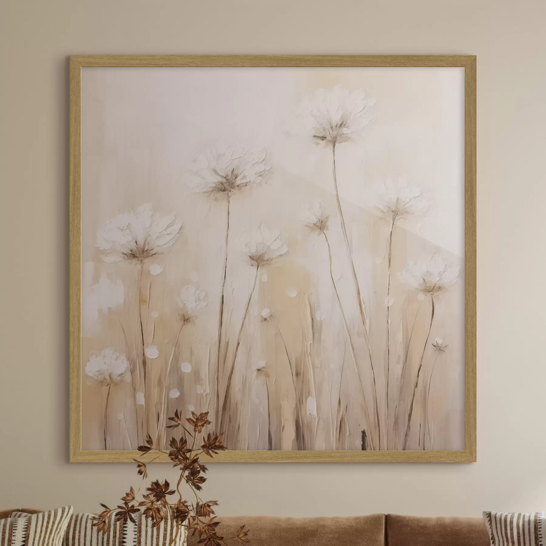 Fotobehang Gedroogde bloemen f48154