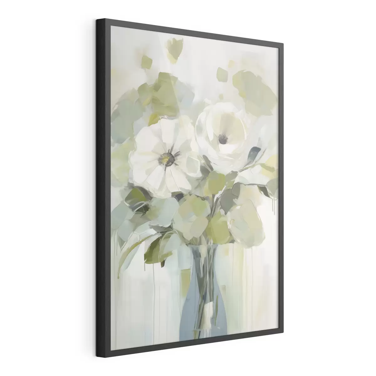 Poster Bloemen in een vaas imitatie schilderij f48167