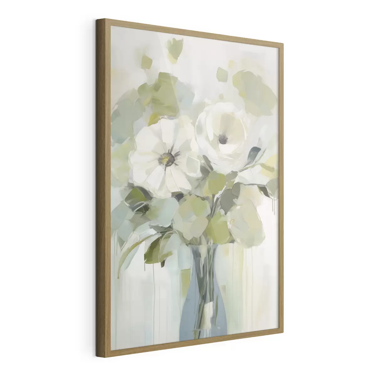 Poster Bloemen in een vaas imitatie schilderij f48167