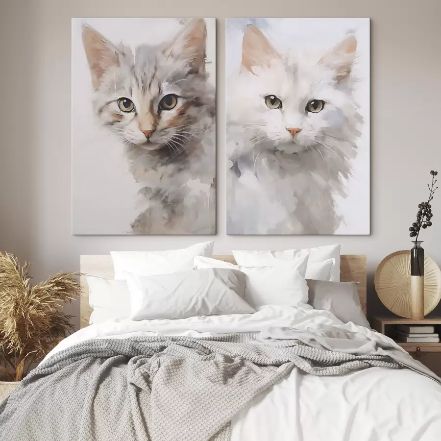  Schilderijen Kat imitatie schilderij m30119