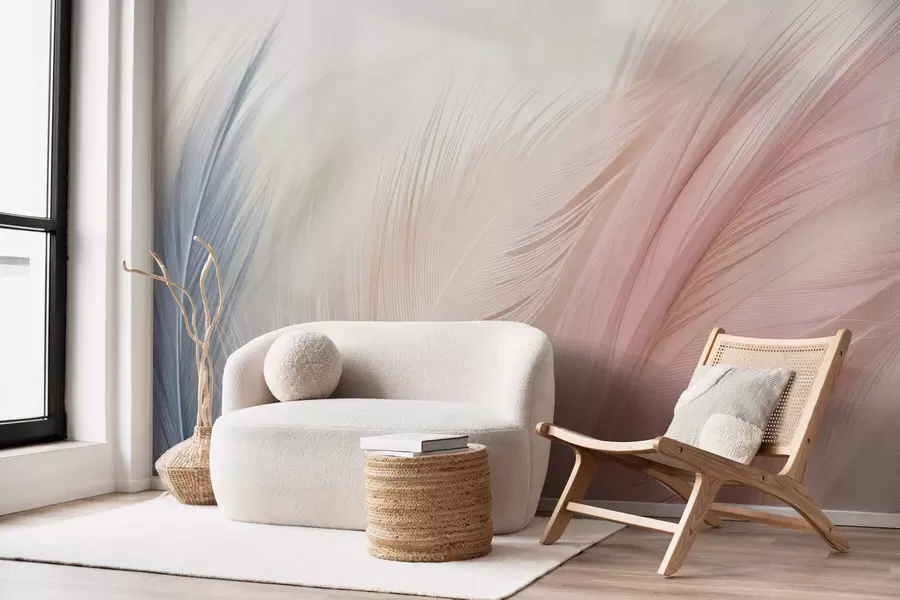 Fotobehang Adem van veren w05312