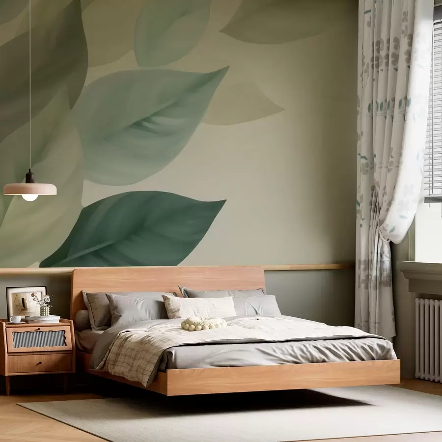 Fotobehang Grote bladeren w05107