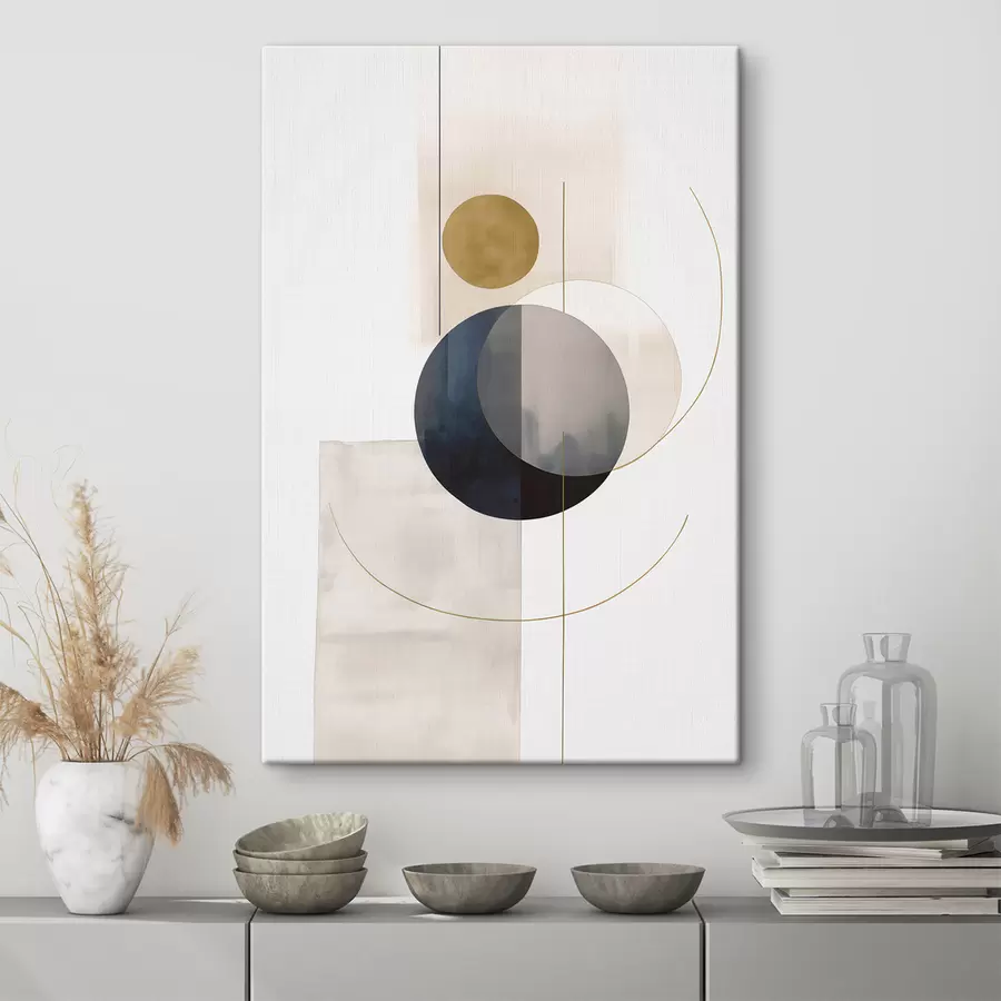  Schilderijen Abstract met cirkels s48018