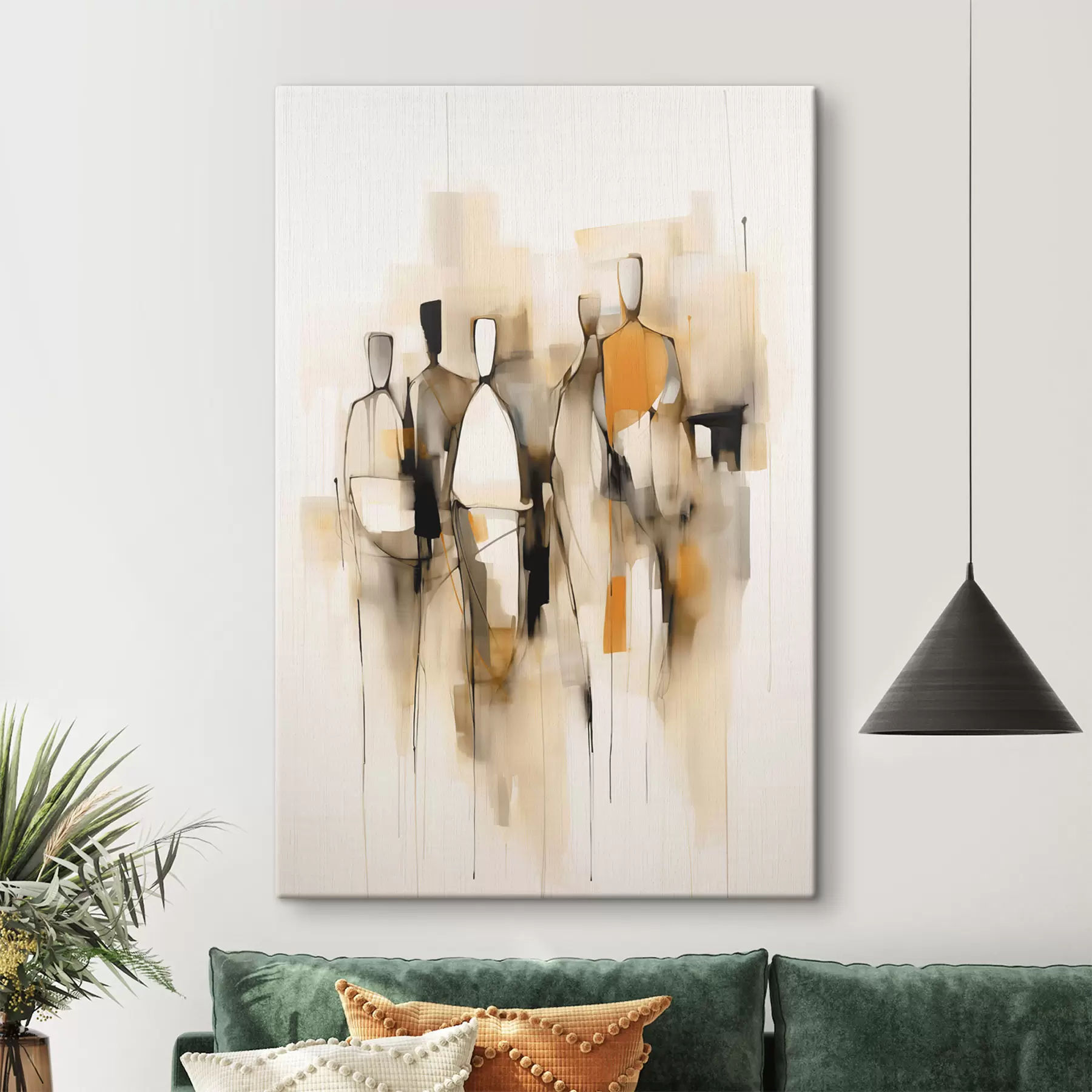 Fotobehang Abstracte silhouetten s48019