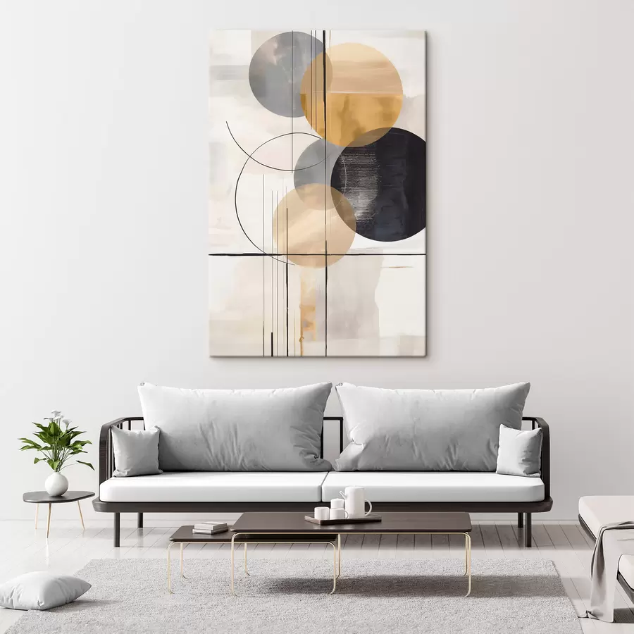  Schilderijen Abstract met cirkels s48172