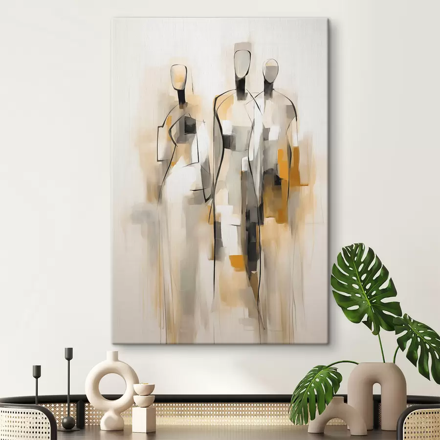  Schilderijen Abstracte silhouetten s48173