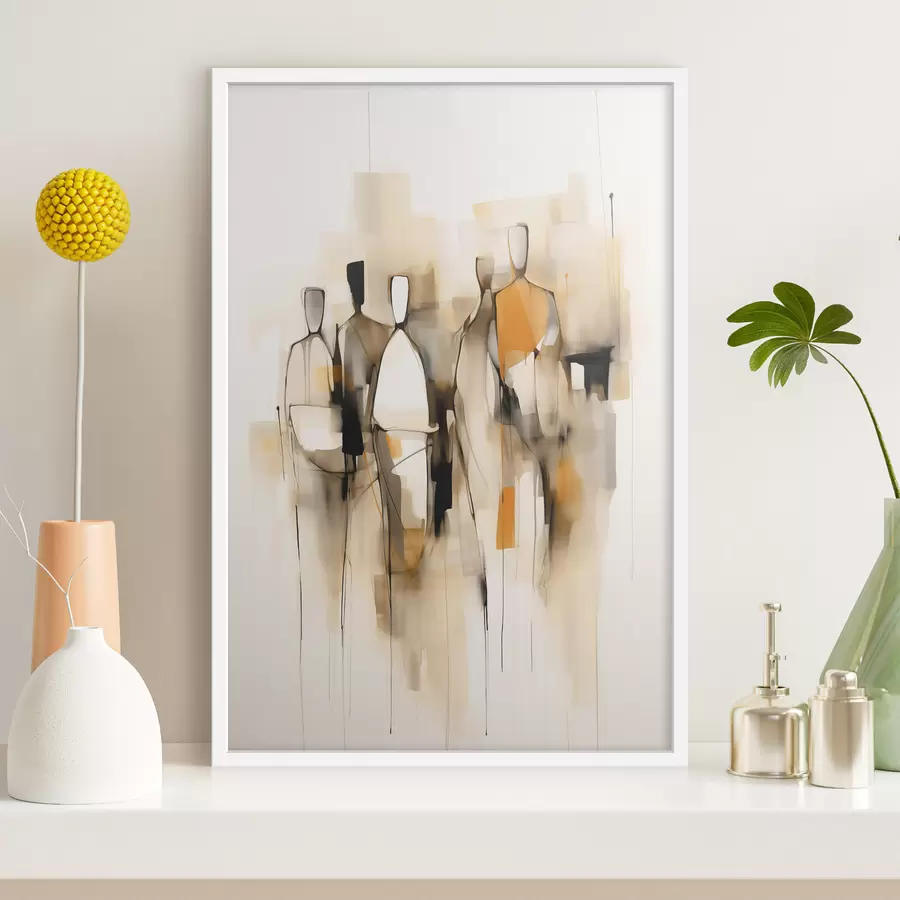 Fotobehang Abstracte silhouetten f48019