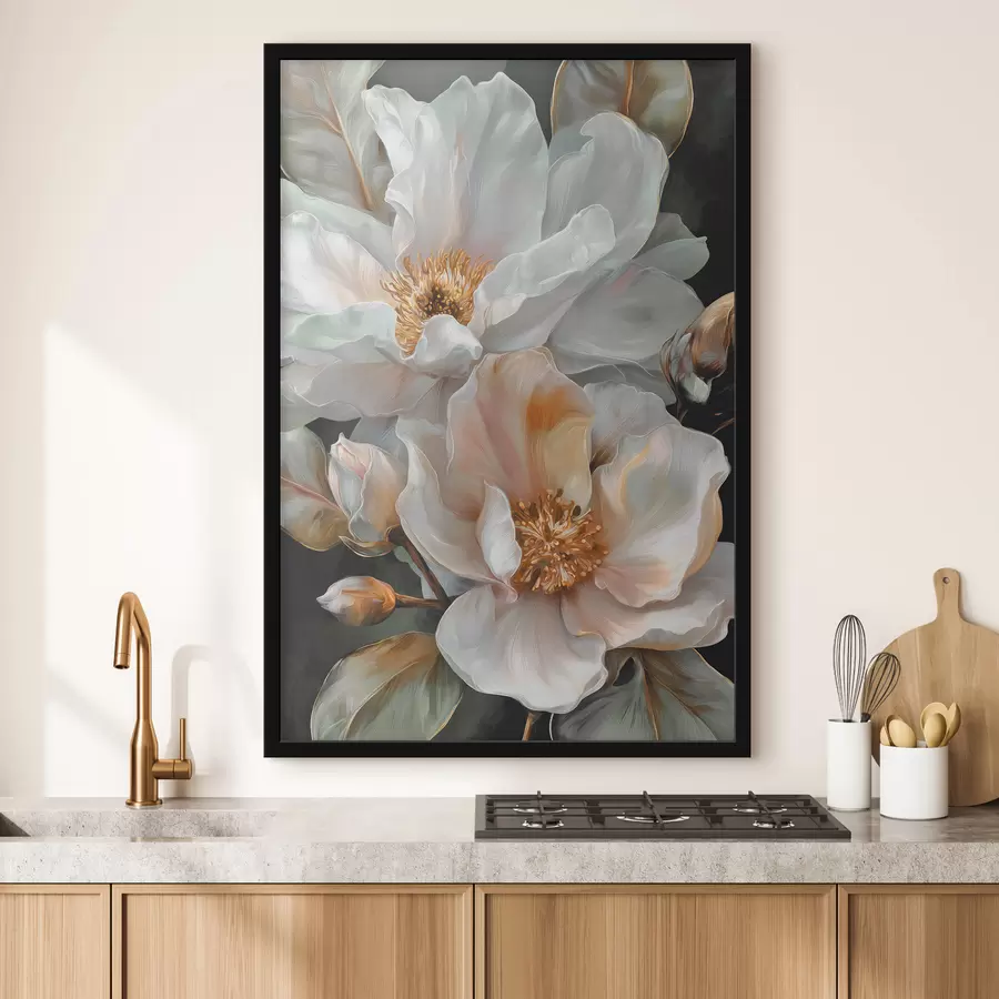 Fotobehang Grote bloemen f48217